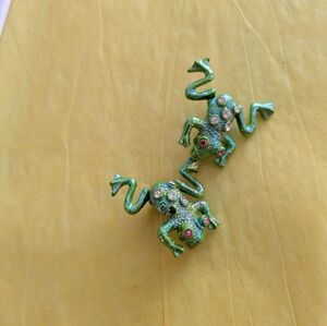 Vintage Frog Brooches